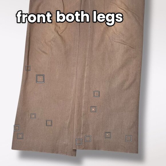 Banana Republic High Rise Stretch Cotton Pants Brown Size 8 Long (Flawed) - Picture 9 of 10